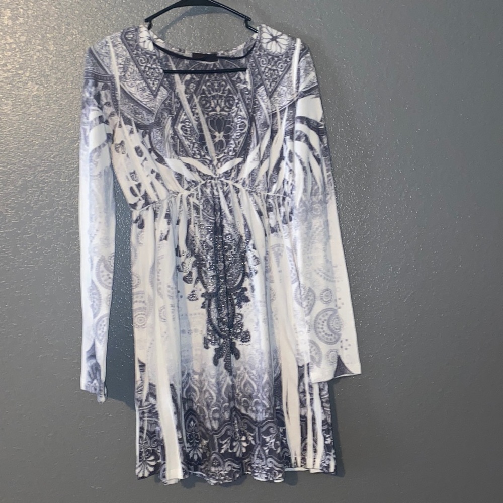 Crimson Ivy long sleeve dress